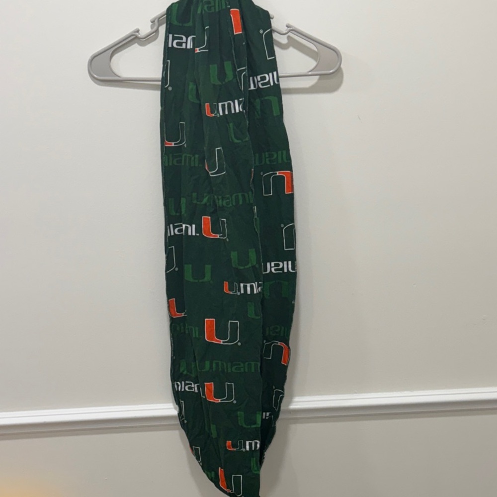Green University of Miami Scarf
